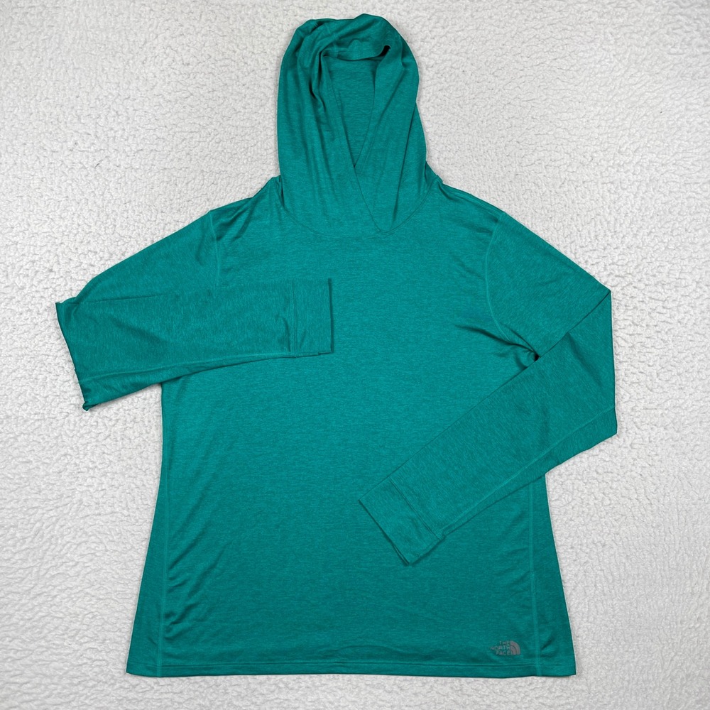 The North Face Hoodie Womens XL Green Wander Sun Hoodie Gorpcore Hiking Active